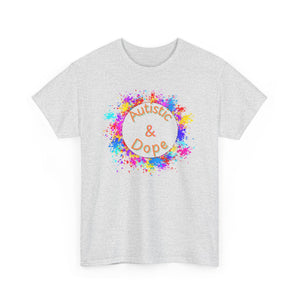 Autistic & Dope - Heavy Cotton Tee - Unisex