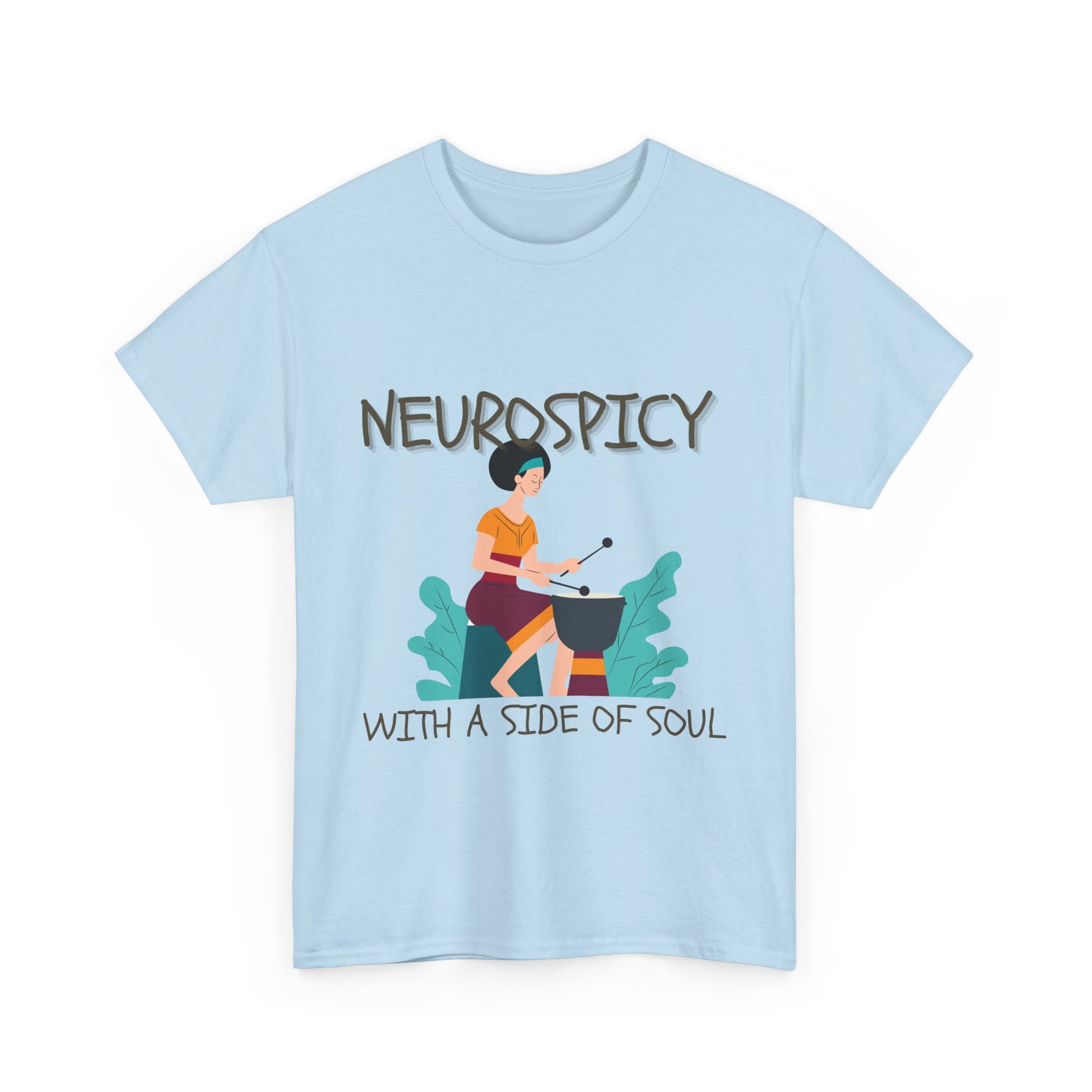 Neurospicy with a Touch of Soul - Heavy Cotton Tee - Unisex