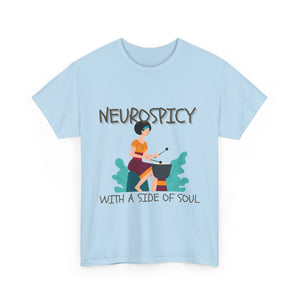 Neurospicy with a Touch of Soul - Heavy Cotton Tee - Unisex