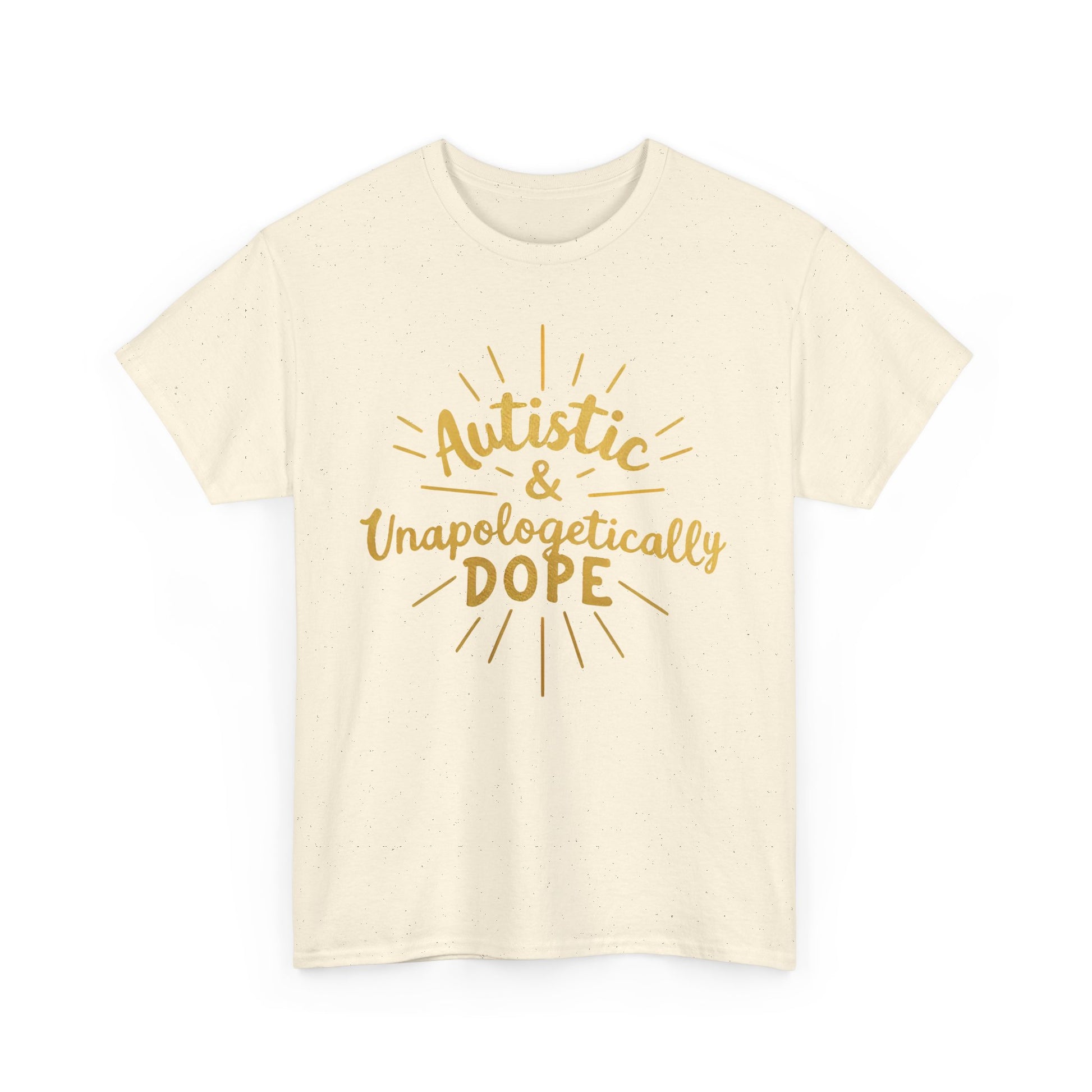 Autistic & Unapologetically Dope (Style 2) - Heavy Cotton Tee - Unisex