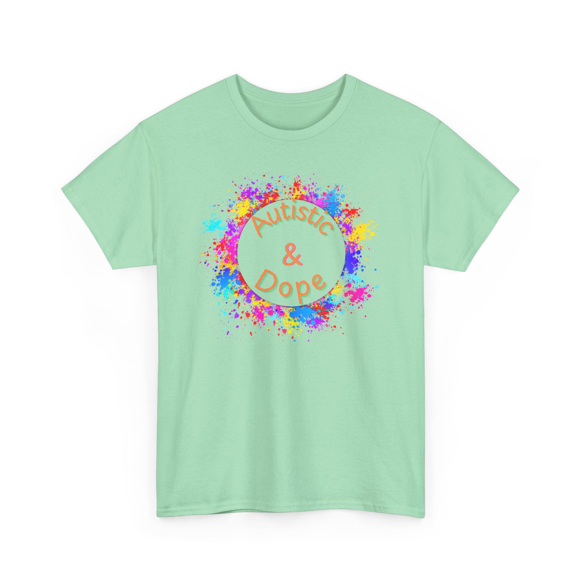 Autistic & Dope - Heavy Cotton Tee - Unisex