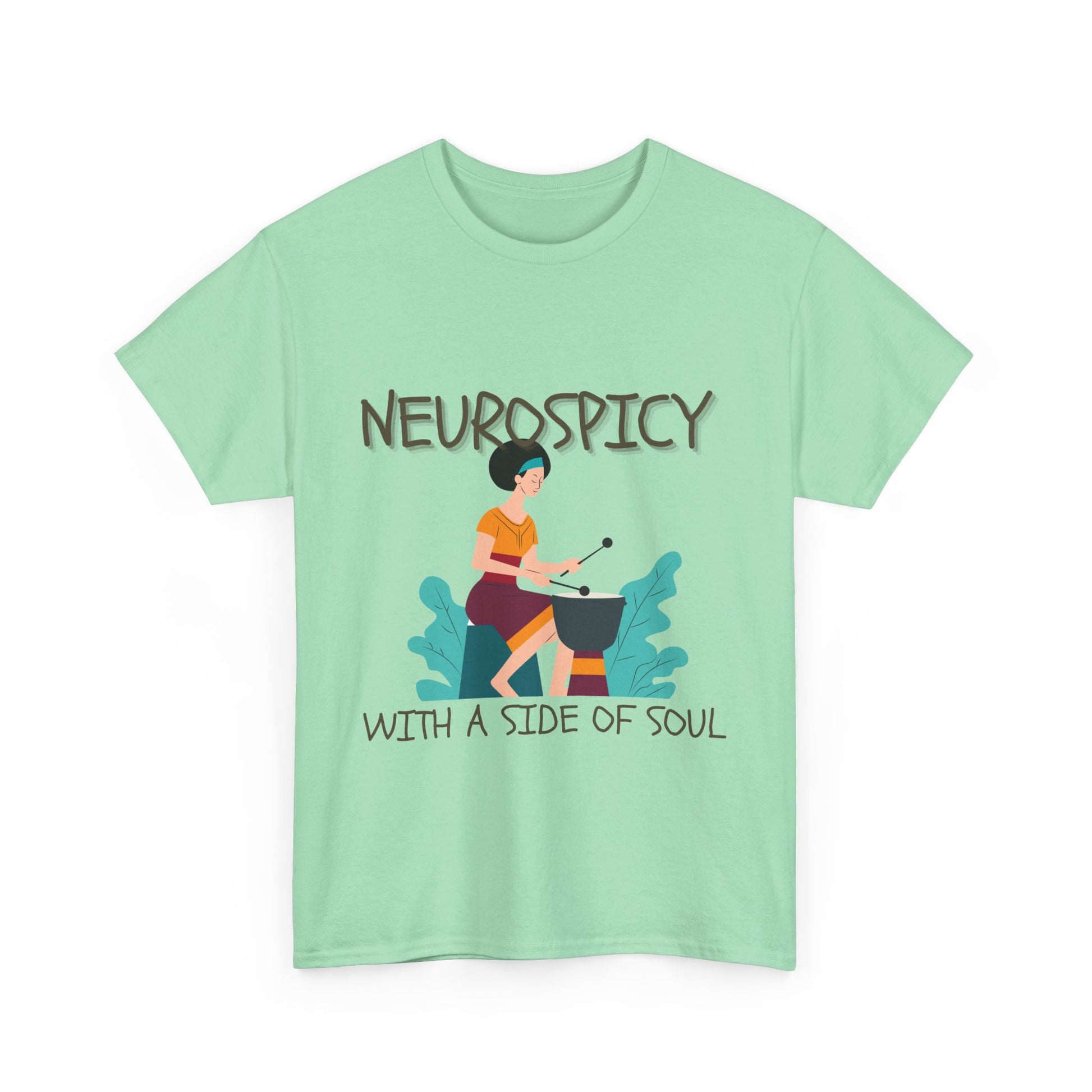 Neurospicy with a Touch of Soul - Heavy Cotton Tee - Unisex