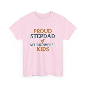 Proud Stepdad of Neurodiverse Kids - Heavy Cotton Tee - Unisex