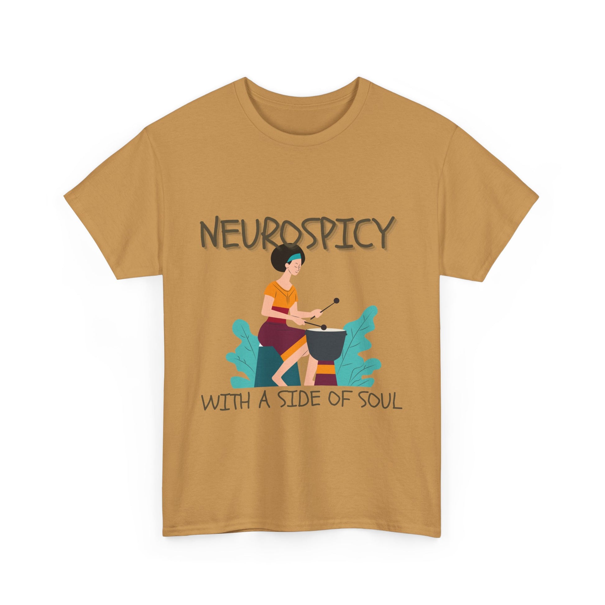 Neurospicy with a Touch of Soul - Heavy Cotton Tee - Unisex