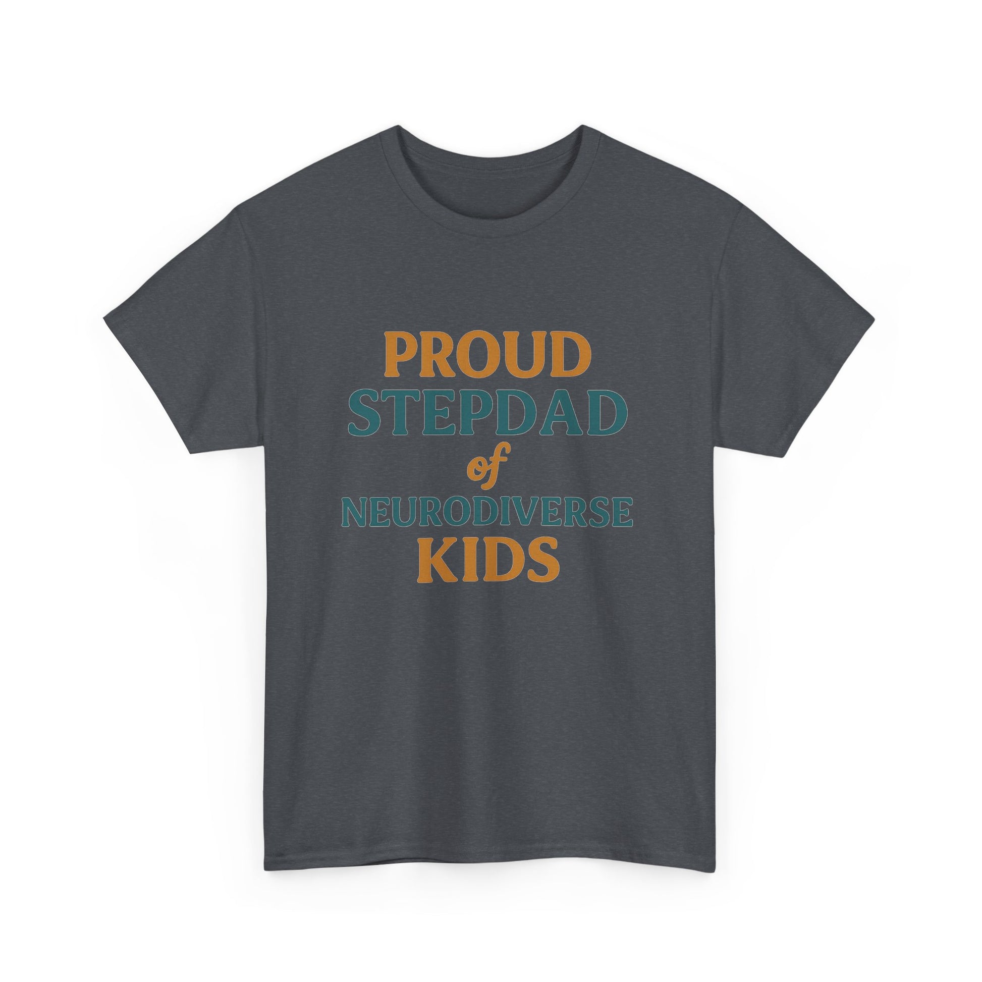 Proud Stepdad of Neurodiverse Kids - Heavy Cotton Tee - Unisex