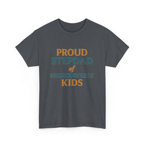 Proud Stepdad of Neurodiverse Kids - Heavy Cotton Tee - Unisex