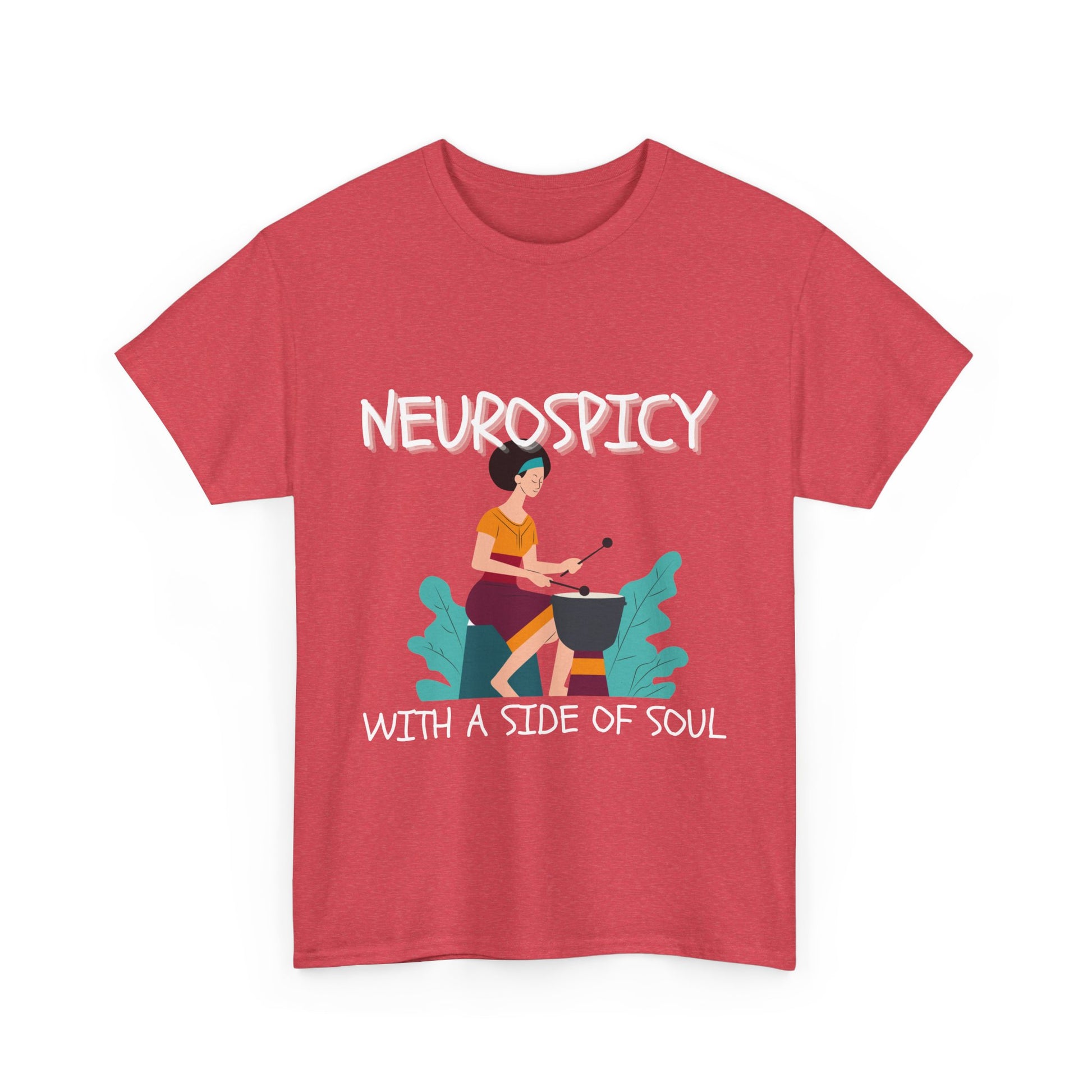 Neurospicy with a Touch of Soul - Heavy Cotton Tee - Unisex