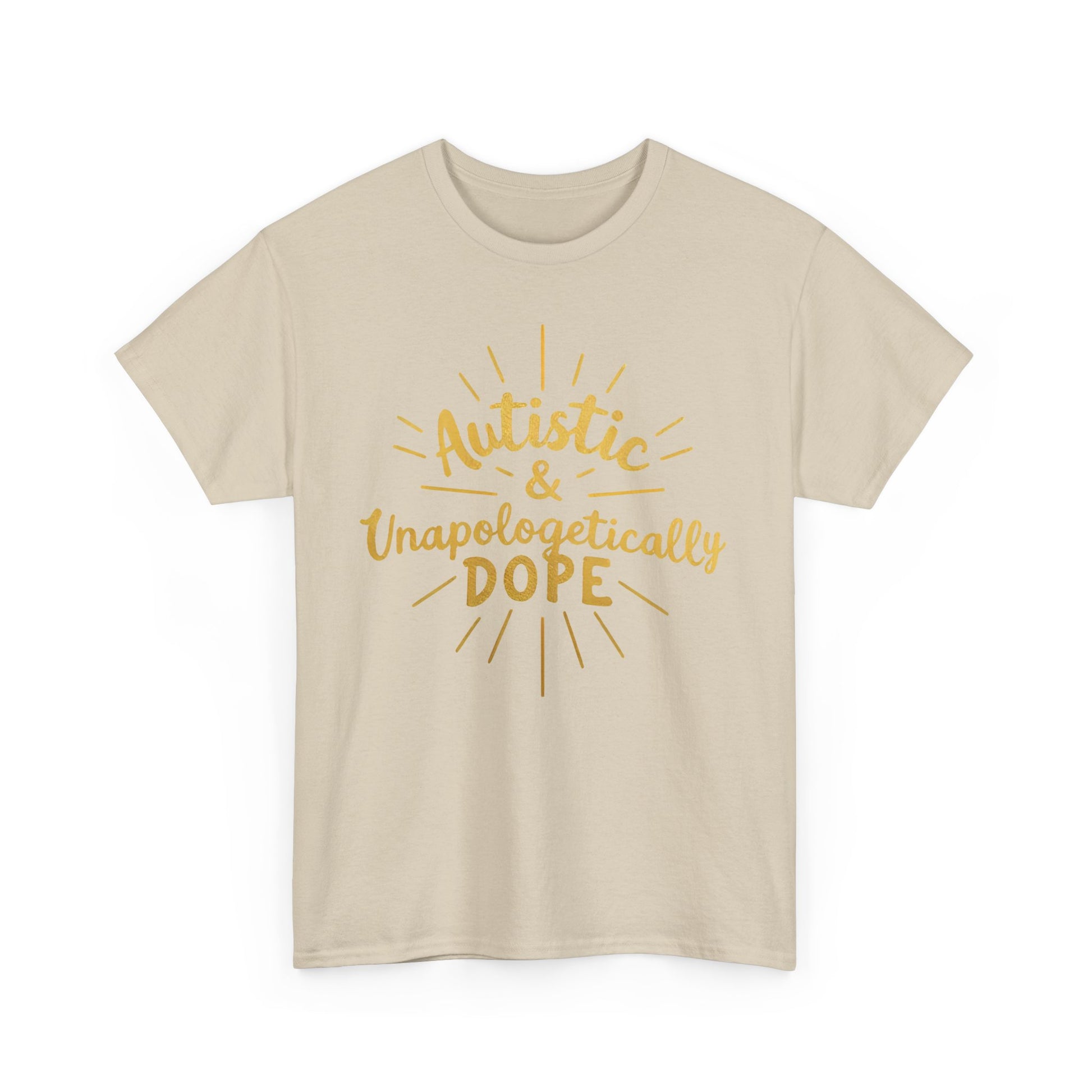 Autistic & Unapologetically Dope (Style 2) - Heavy Cotton Tee - Unisex