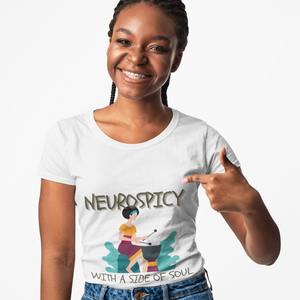 Neurospicy with a Touch of Soul - Heavy Cotton Tee - Unisex