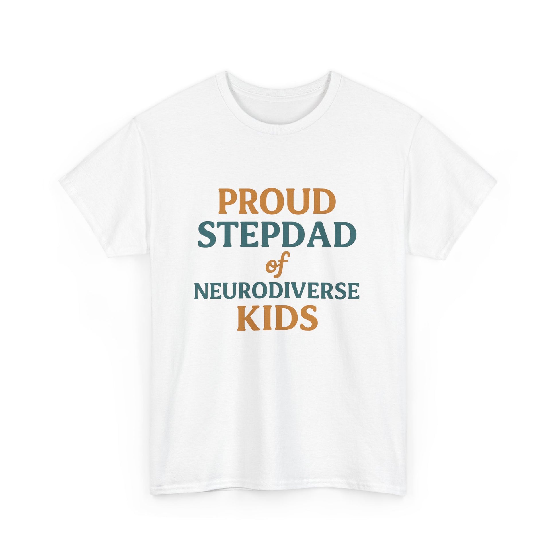 Proud Stepdad of Neurodiverse Kids - Heavy Cotton Tee - Unisex
