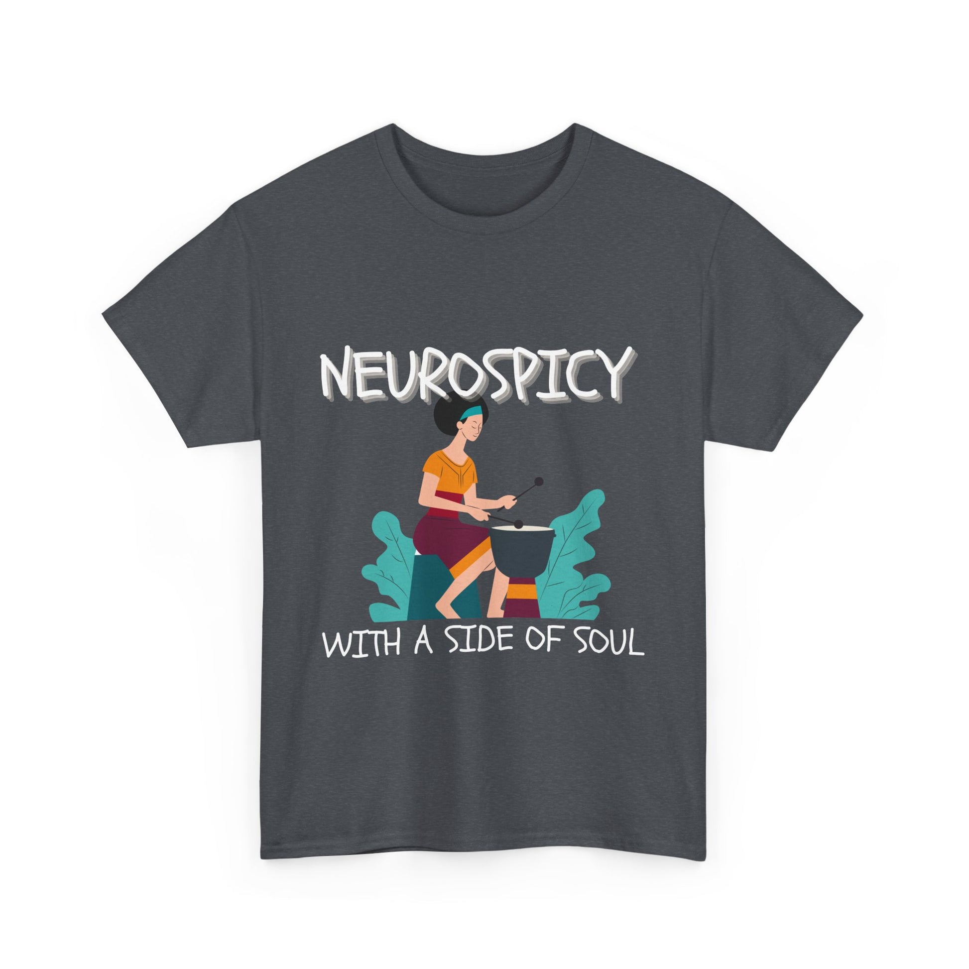 Neurospicy with a Touch of Soul - Heavy Cotton Tee - Unisex