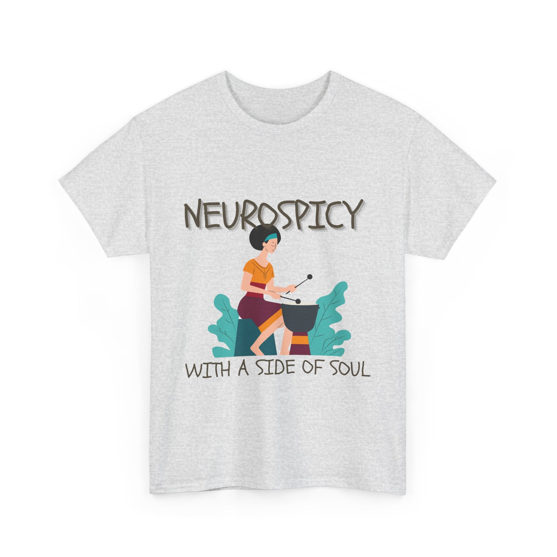 Neurospicy with a Touch of Soul - Heavy Cotton Tee - Unisex
