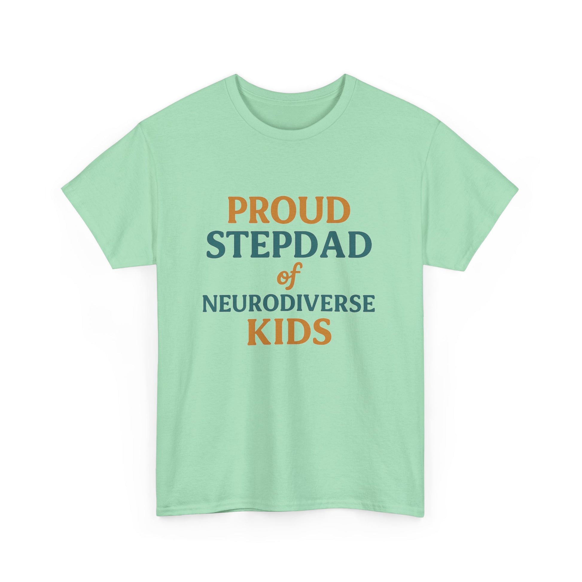 Proud Stepdad of Neurodiverse Kids - Heavy Cotton Tee - Unisex