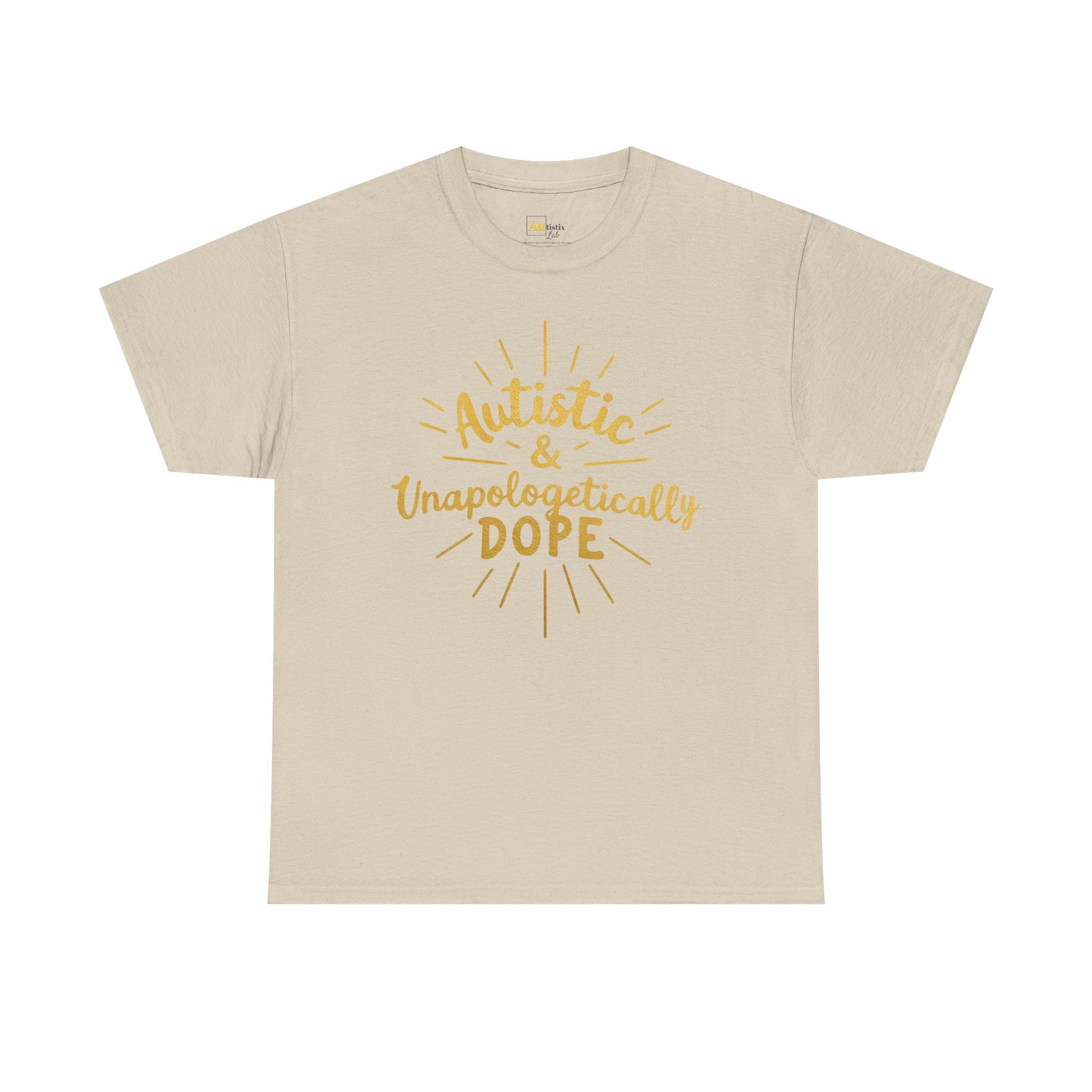 Autistic & Unapologetically Dope (Style 2) - Heavy Cotton Tee - Unisex