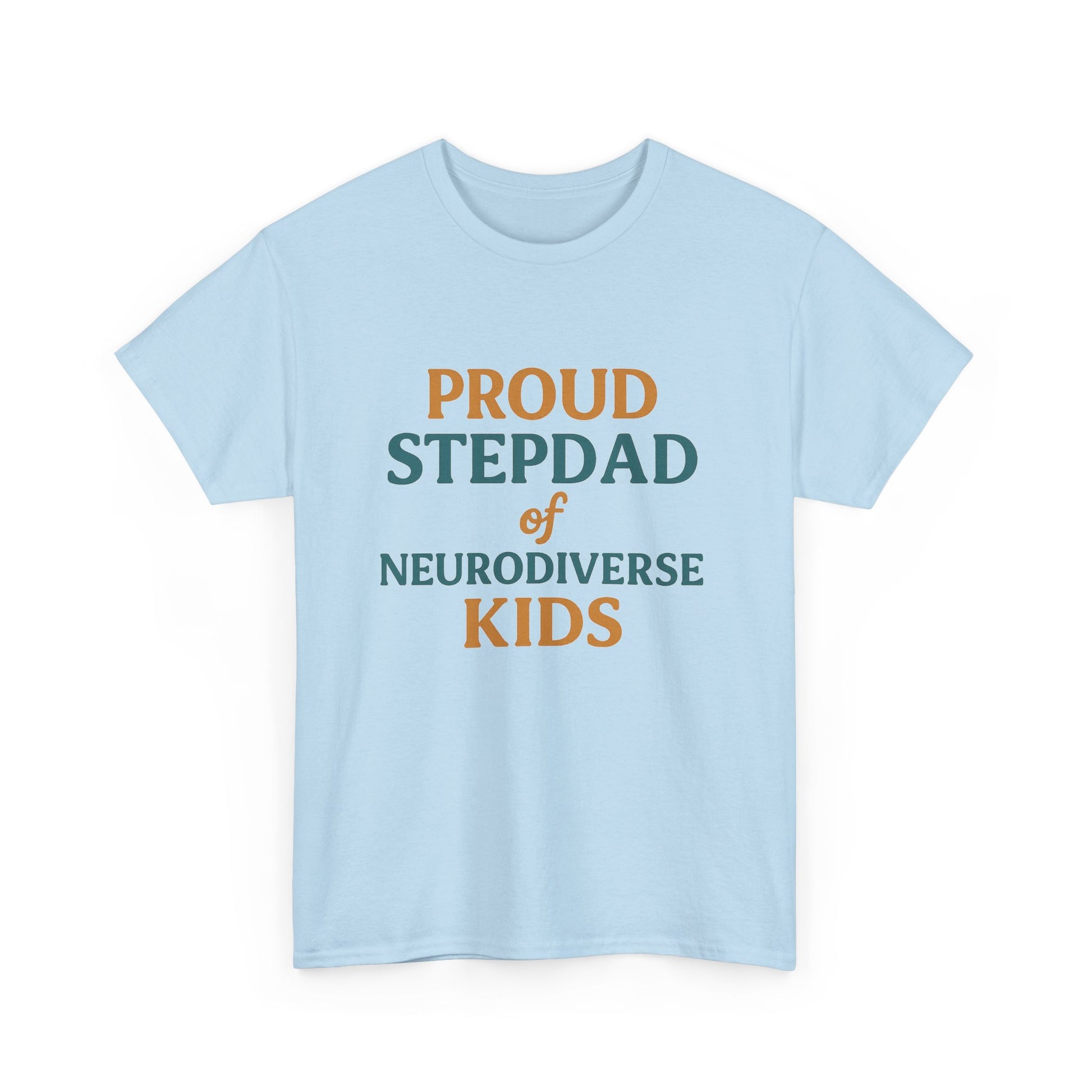 Proud Stepdad of Neurodiverse Kids - Heavy Cotton Tee - Unisex