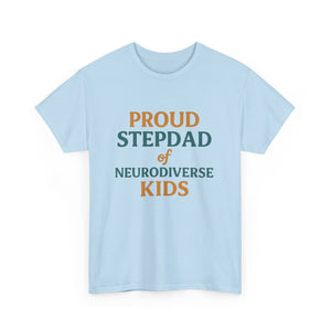 Proud Stepdad of Neurodiverse Kids - Heavy Cotton Tee - Unisex