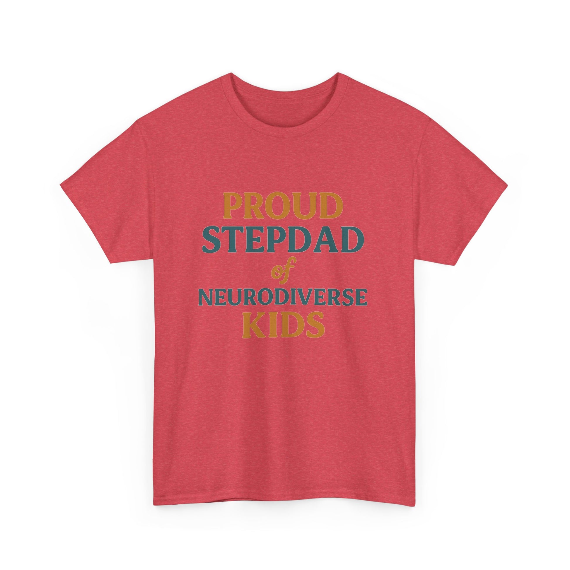 Proud Stepdad of Neurodiverse Kids - Heavy Cotton Tee - Unisex