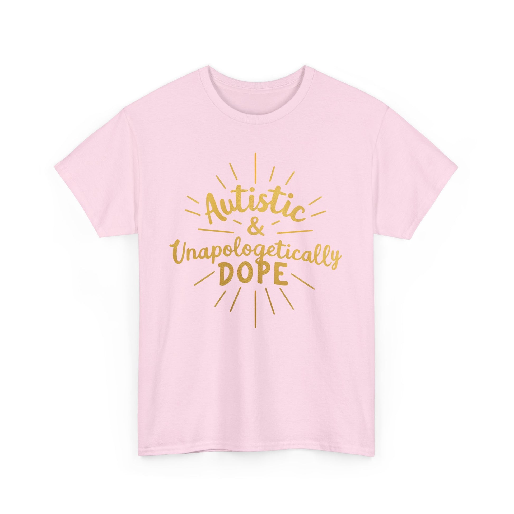 Autistic & Unapologetically Dope (Style 2) - Heavy Cotton Tee - Unisex