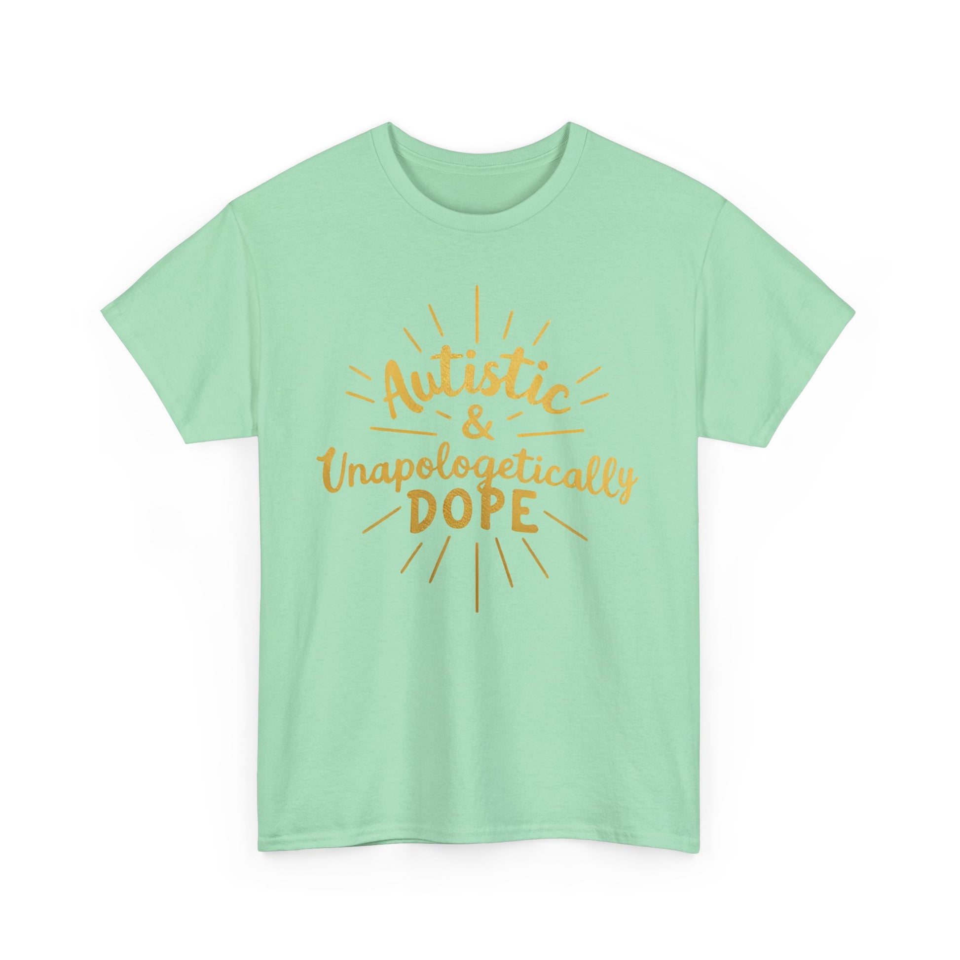 Autistic & Unapologetically Dope (Style 2) - Heavy Cotton Tee - Unisex