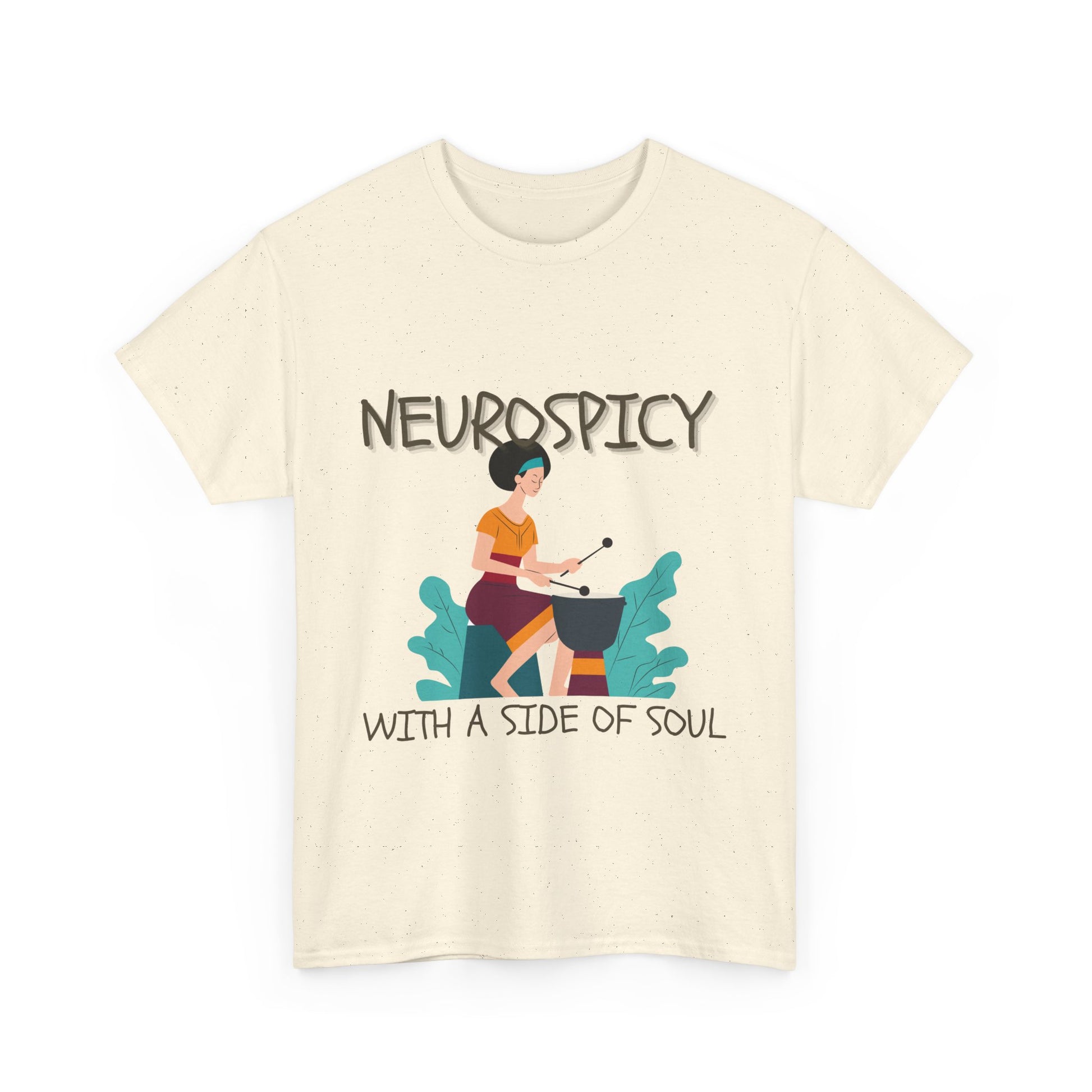 Neurospicy with a Touch of Soul - Heavy Cotton Tee - Unisex