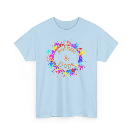Autistic & Dope - Heavy Cotton Tee - Unisex