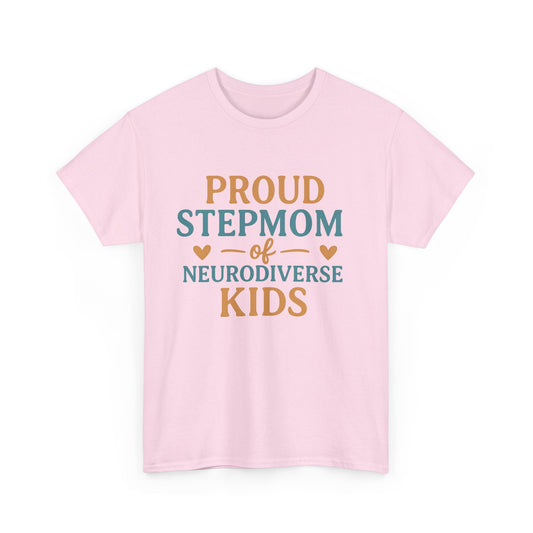Proud Stepmom of Neurodiverse Kids - Heavy Cotton Tee - Unisex
