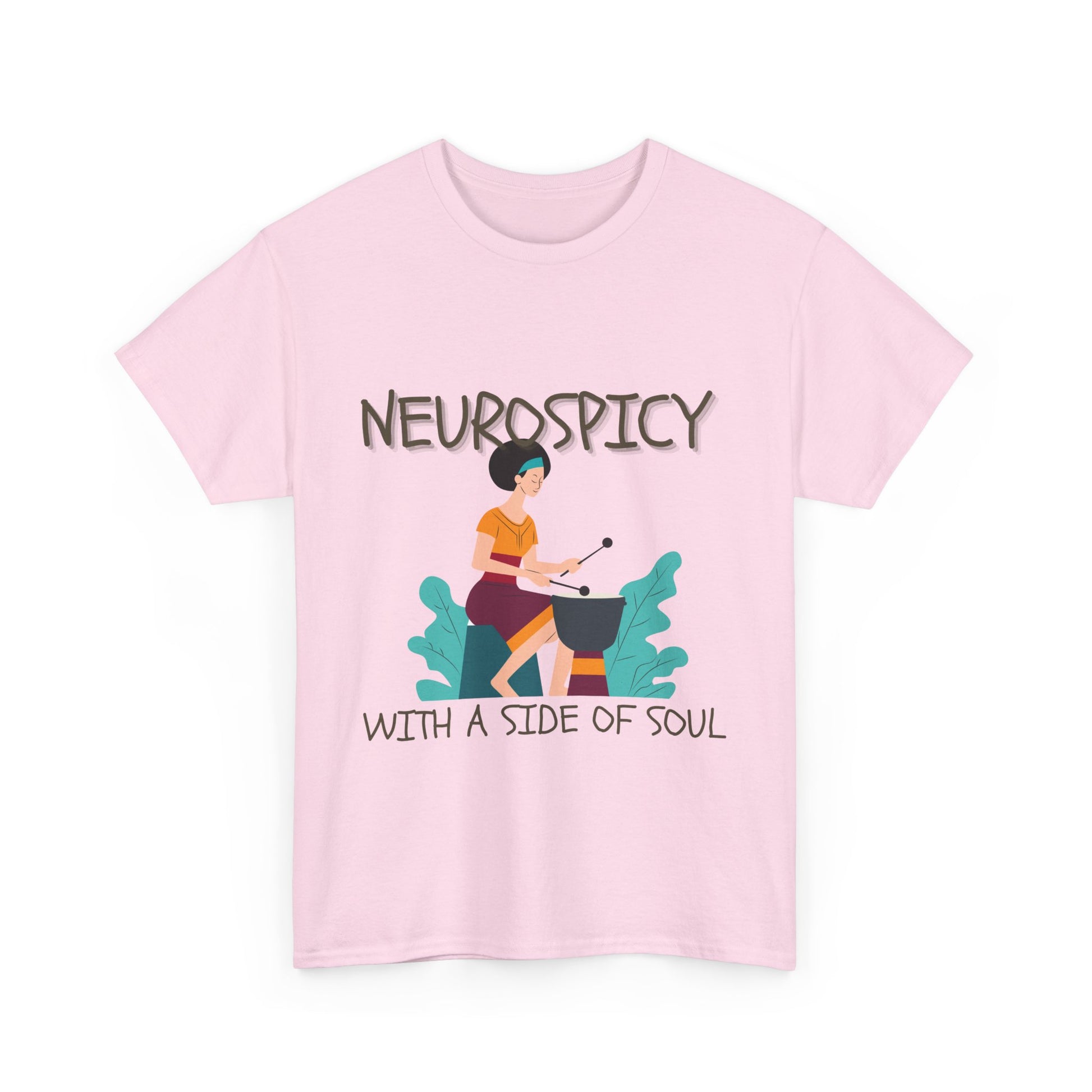 Neurospicy with a Touch of Soul - Heavy Cotton Tee - Unisex