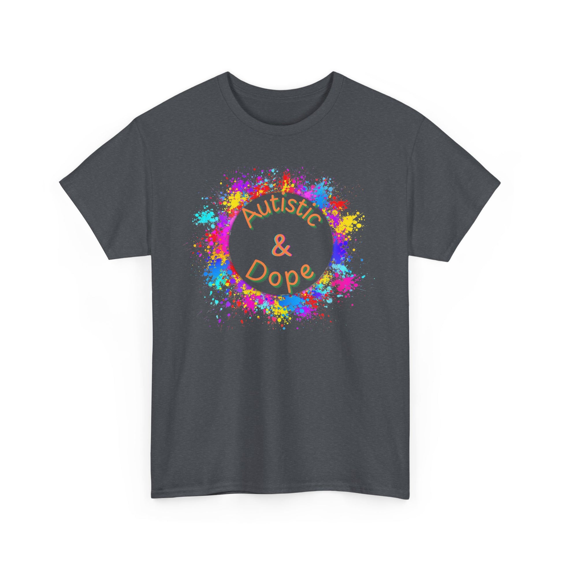 Autistic & Dope - Heavy Cotton Tee - Unisex