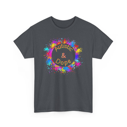 Autistic & Dope - Heavy Cotton Tee - Unisex