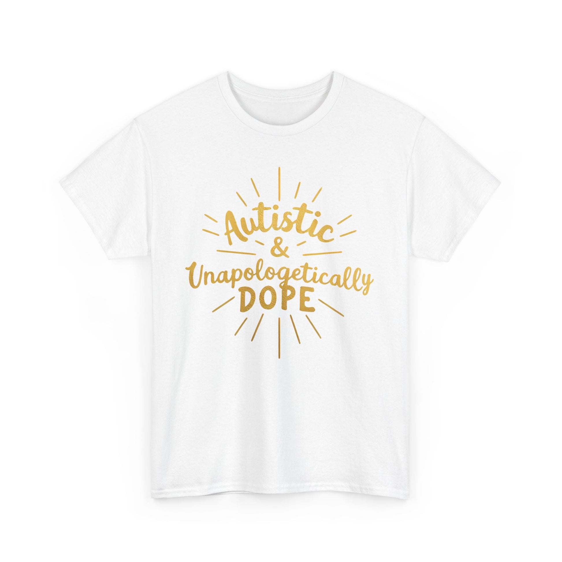 Autistic & Unapologetically Dope (Style 2) - Heavy Cotton Tee - Unisex