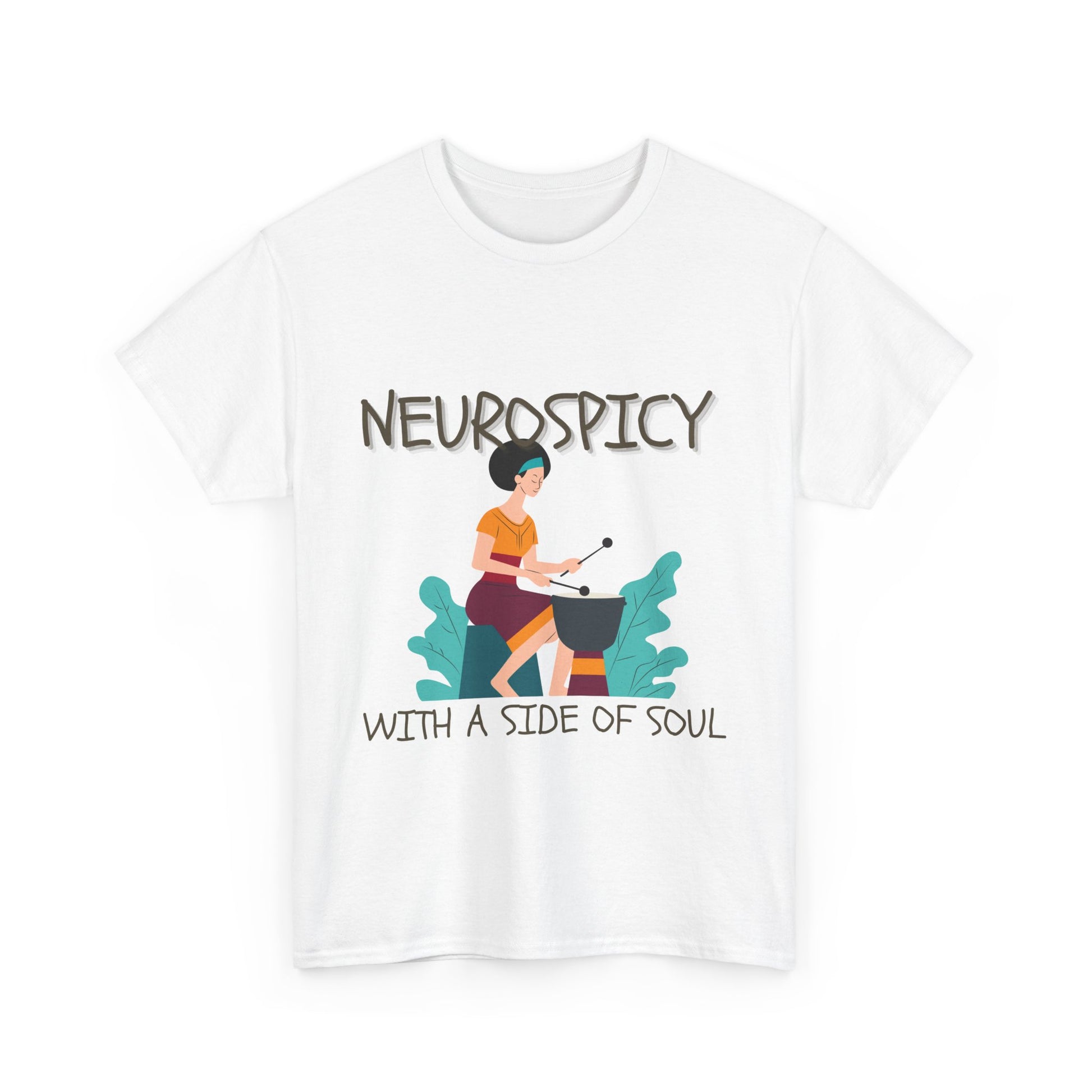 Neurospicy with a Touch of Soul - Heavy Cotton Tee - Unisex