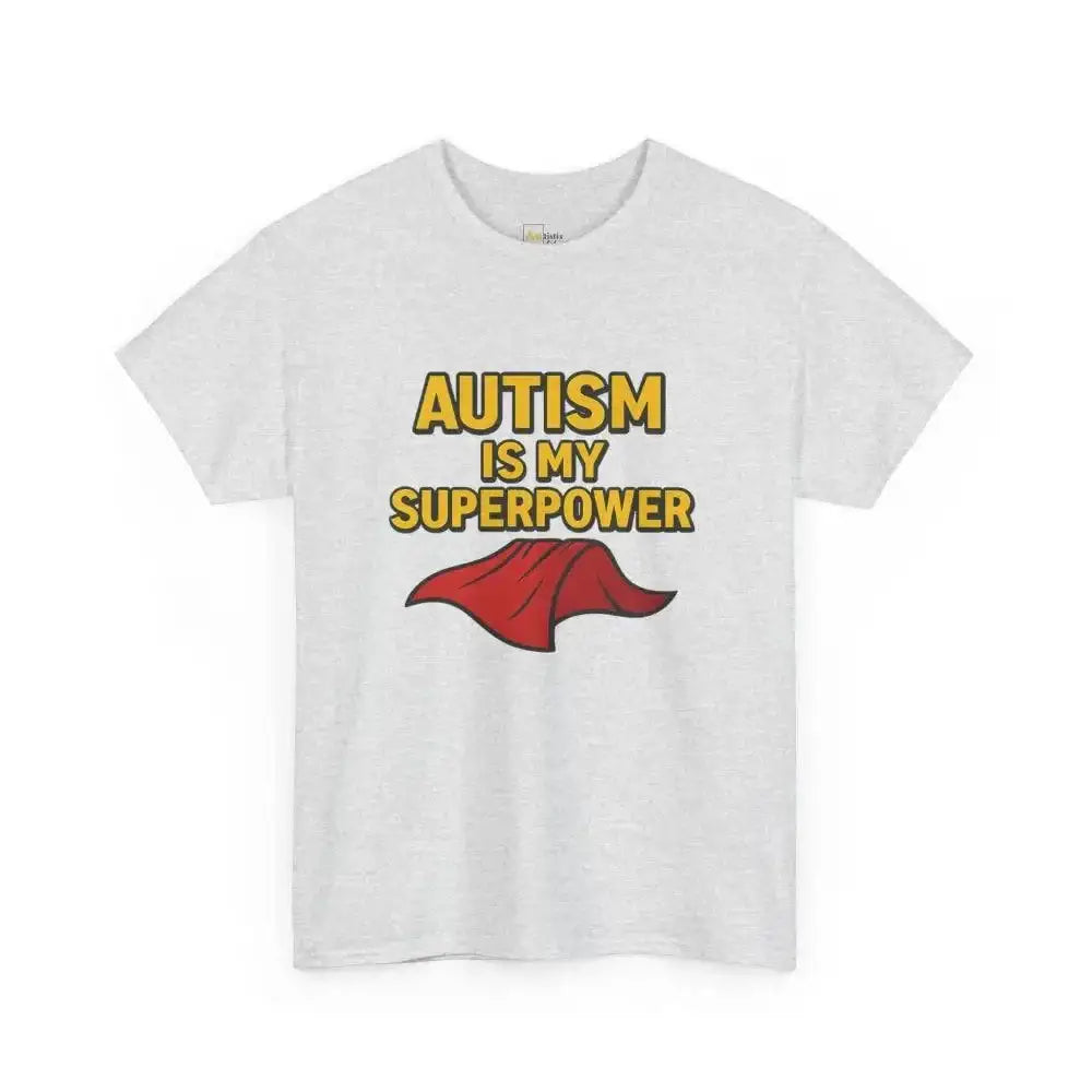 Autism is My Superpower - Heavy Cotton Tee - Unisex - Ash / S - T-Shirt