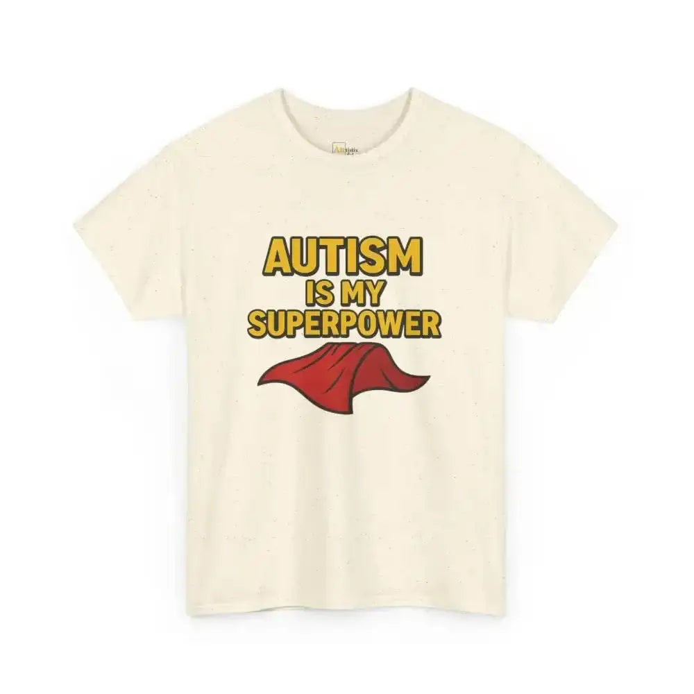 Autism is My Superpower - Heavy Cotton Tee - Unisex - Natural / S - T-Shirt