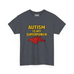 Autism is My Superpower - Heavy Cotton Tee - Unisex - Tweed / S - T-Shirt