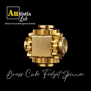 Brass Cube - Fidget Spinner - Metal