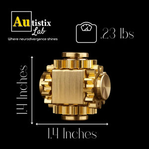 Brass Cube - Fidget Spinner - Metal