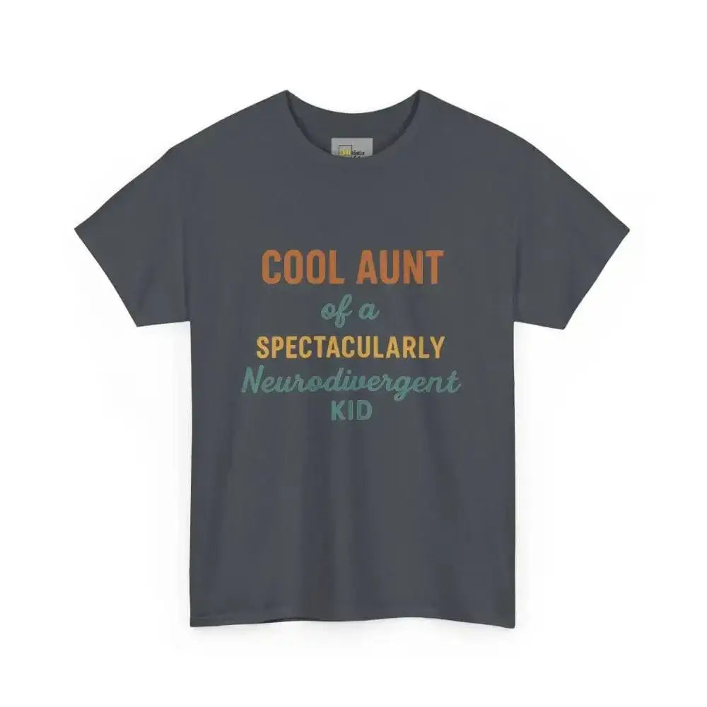 Cool Aunt of Neurodivergent Kid - Heavy Cotton Tee - Unisex - Tweed / S - T-Shirt