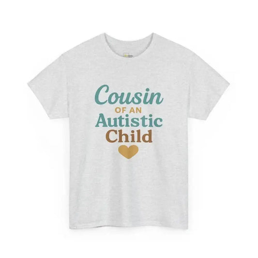 Cousin of an Autistic Child - Heavy Cotton Tee - Unisex - Ash / S - T-Shirt