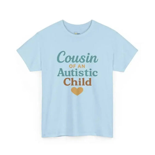 Cousin of an Autistic Child - Heavy Cotton Tee - Unisex - Light Blue / S - T-Shirt