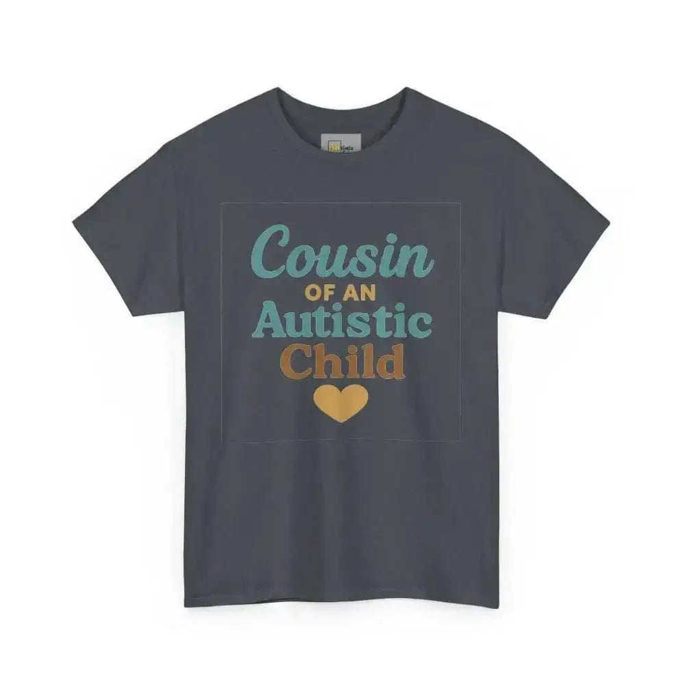 Cousin of an Autistic Child - Heavy Cotton Tee - Unisex - Tweed / S - T-Shirt