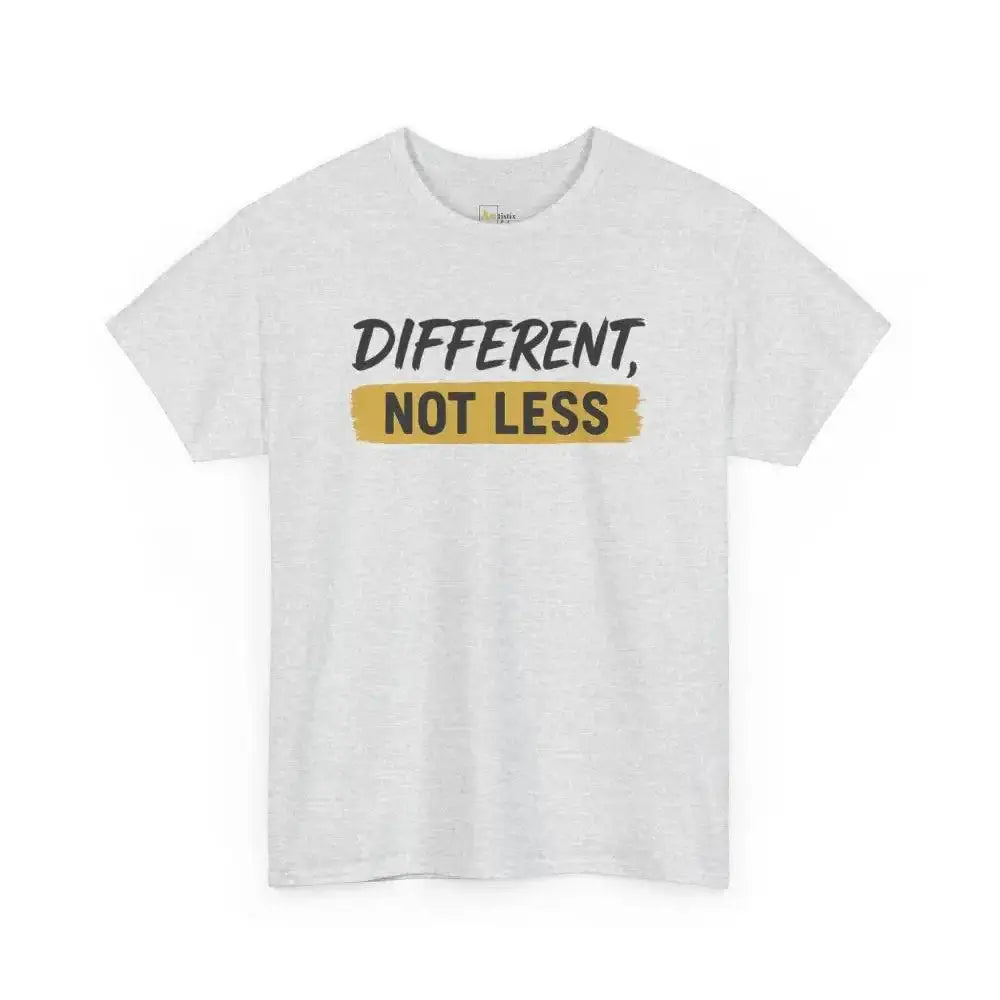 Different Not Less - Heavy Cotton Tee - Unisex - Ash / S - T-Shirt