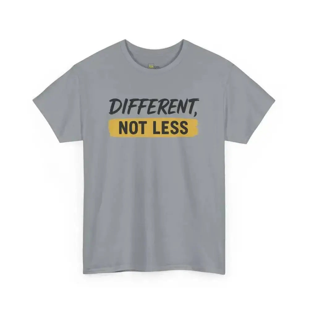 Different Not Less - Heavy Cotton Tee - Unisex - Gravel / S - T-Shirt