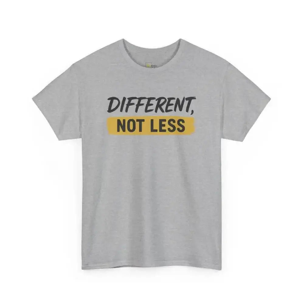 Different Not Less - Heavy Cotton Tee - Unisex - Sport Grey / S - T-Shirt