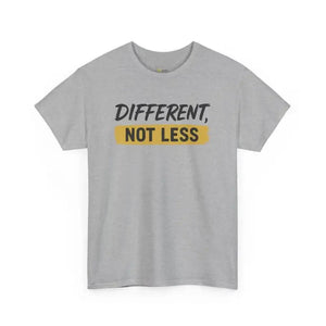 Different Not Less - Heavy Cotton Tee - Unisex - Sport Grey / S - T-Shirt