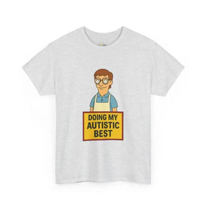 Doing My Autistic Best - Heavy Cotton Tee - Unisex - Ash / S - T-Shirt