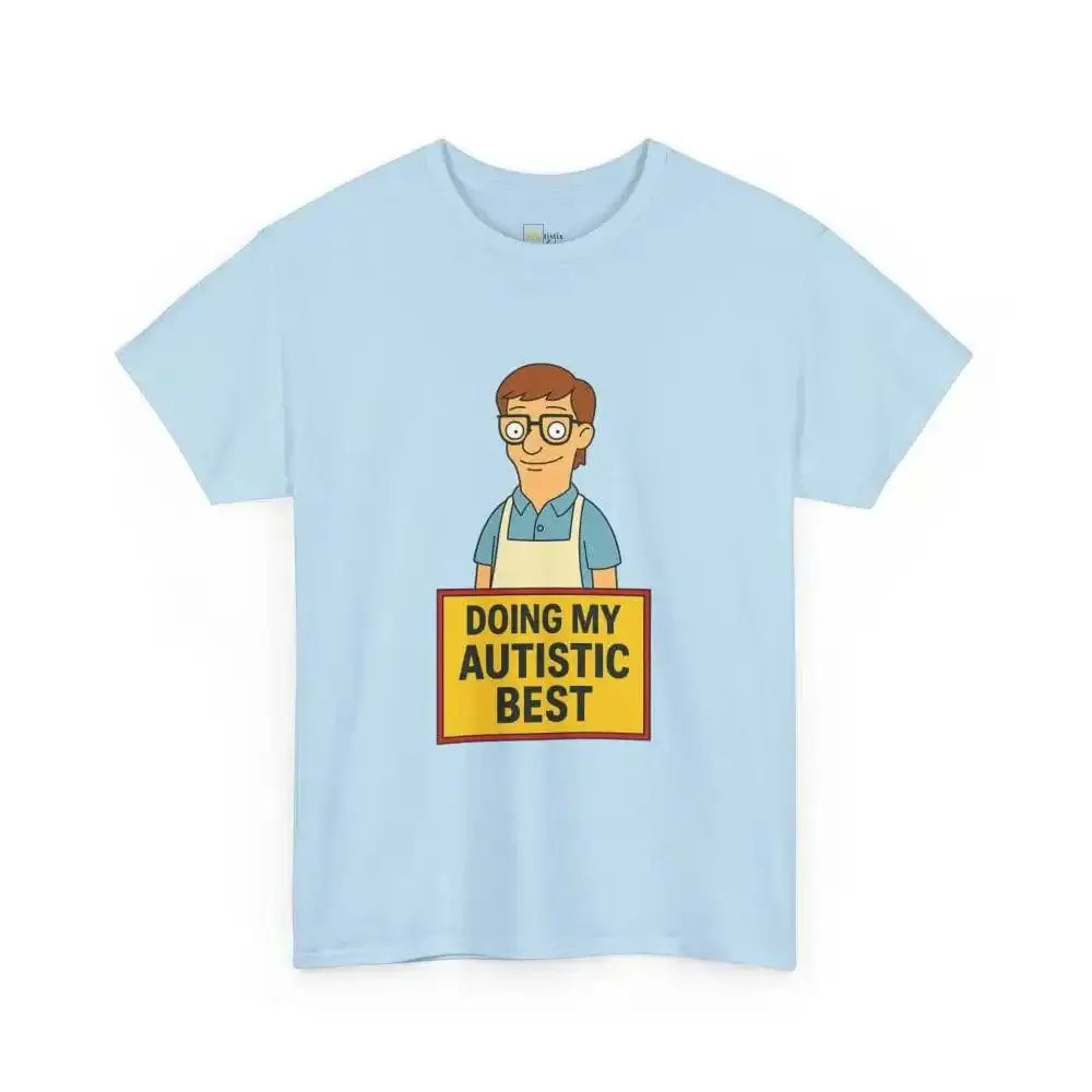 Doing My Autistic Best - Heavy Cotton Tee - Unisex - Light Blue / S - T-Shirt