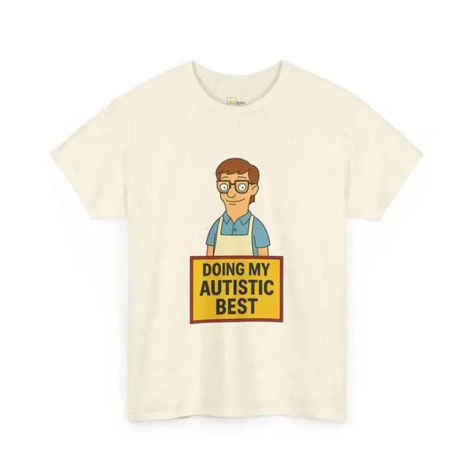 Doing My Autistic Best - Heavy Cotton Tee - Unisex - Natural / S - T-Shirt