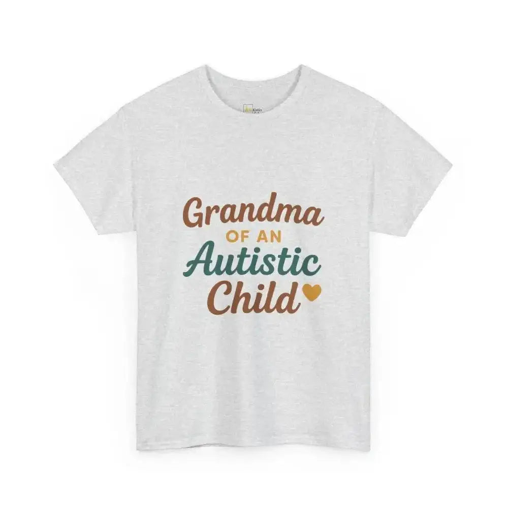 Grandma of an Autistic Child - Heavy Cotton Tee - Unisex - Ash / S - T-Shirt
