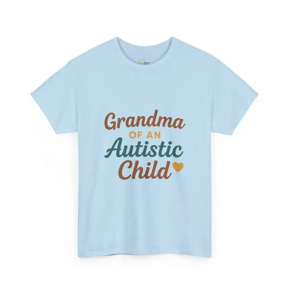 Grandma of an Autistic Child - Heavy Cotton Tee - Unisex - Light Blue / S - T-Shirt