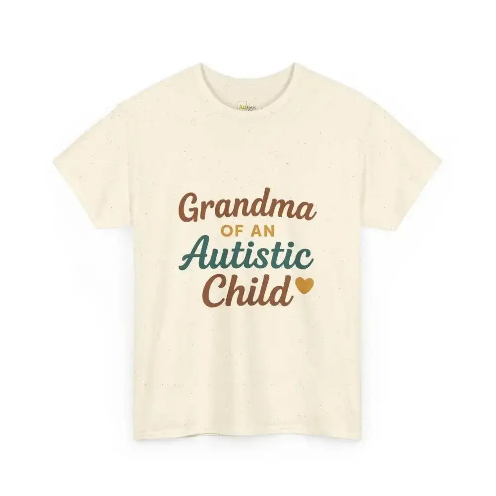 Grandma of an Autistic Child - Heavy Cotton Tee - Unisex - Natural / S - T-Shirt